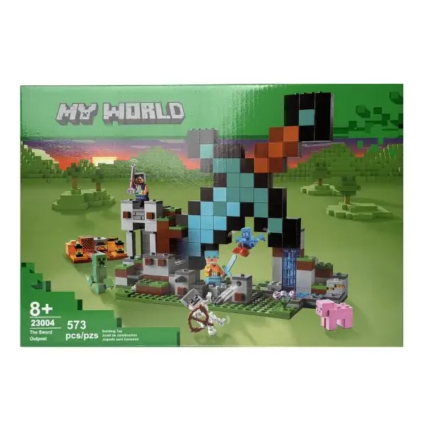 Купити Конструктор Minecraft Форпост із мечем 573 деталі My World за 890 грн