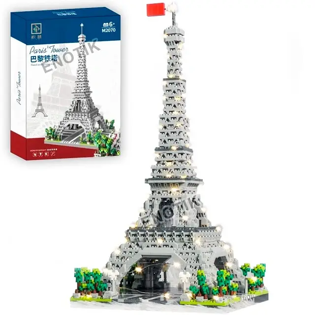 Купити Конструктор Ейфелева вежа Париж Paris Tower 2622 деталі з LED підсвіткою за 1090 грн