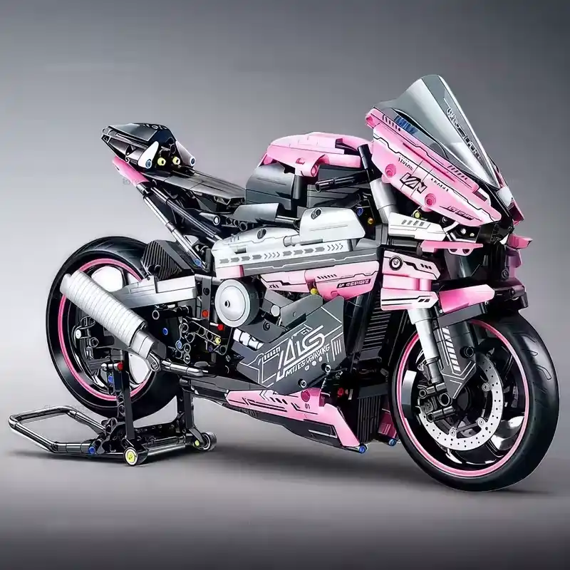 Купити Конструктор Technic мотоцикл 1000RR 1920 деталей 1:5 рожевий сумісний з LEGO лего за 1390 грн