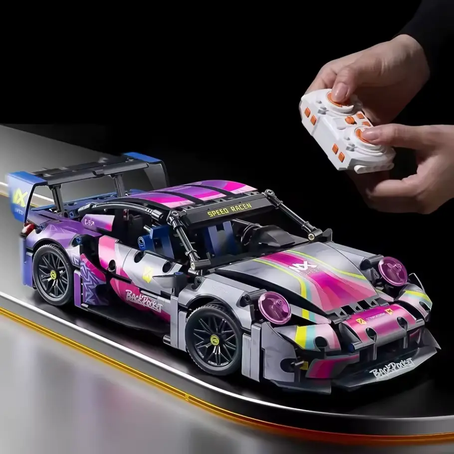 Купити Конструктор Porsche 911 на радіокеруванні машина Порше Cyberpunk technic автомобіль 1288 деталей технік за 1790 грн