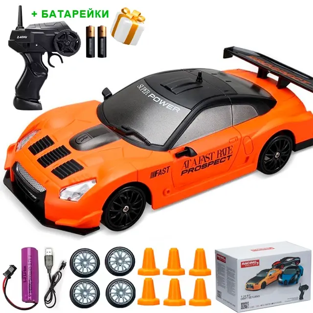 Купити Машинка для дрифту на радіокеруванні 1:24 Nissan GT-R 4WD / Ніссан гтр на радіокеруванні дрифт за 650 грн