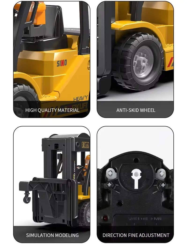 Купити Навантажувач на радіокеруванні Forklift 11CH RC з паром та підсвіткою 1:24 за 960 грн
