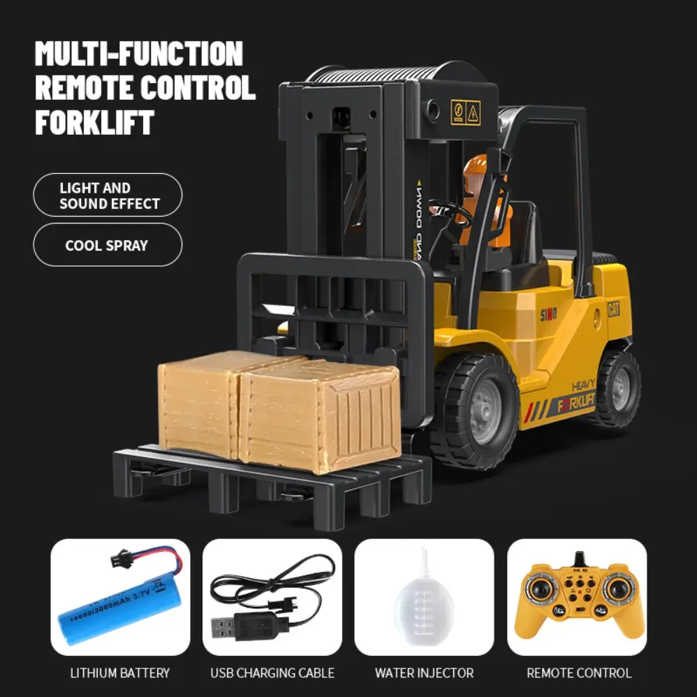 Купити Навантажувач на радіокеруванні Forklift 11CH RC з паром та підсвіткою 1:24 за 960 грн