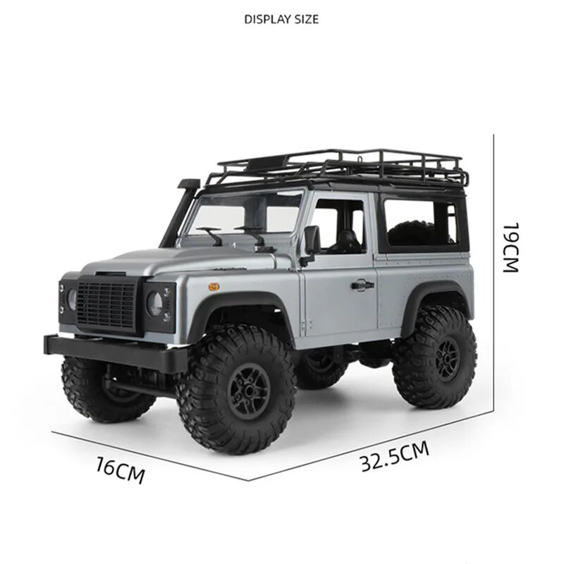 Купити Модель машинки MN Model 99S Defender радіокерована повнопривідна 1:12 2,4G Сірий за 3290 грн