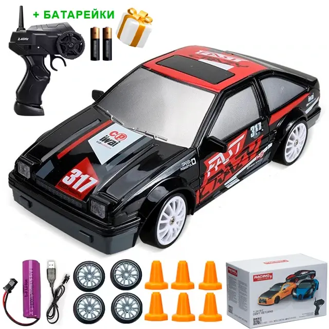 Купити Машинка для дрифта на радіокеруванні 1:24 Toyota AE86 Sprinter Trueno 4WD / Тойота на радіокеруванні дрифт за 650 грн