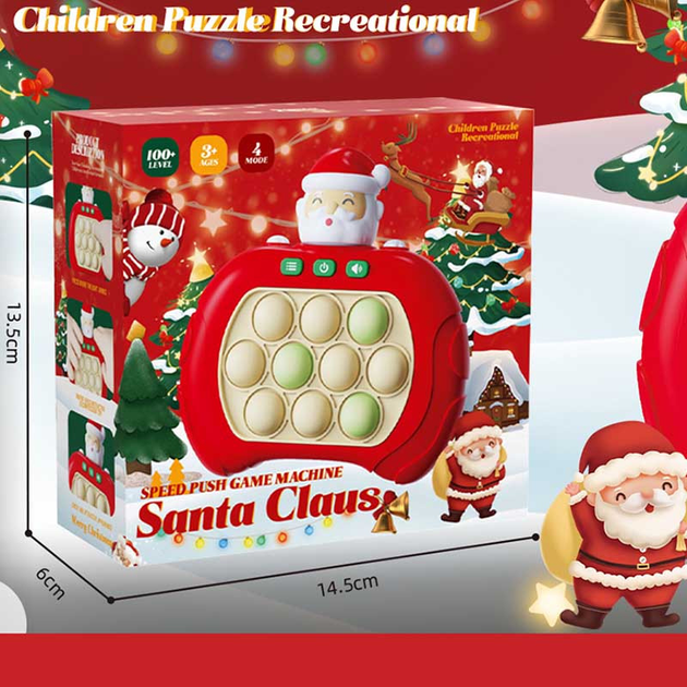 Купити Електронний по піт антистрес Santa Claus electronic quick push попіт Санта Клаус за 199 грн