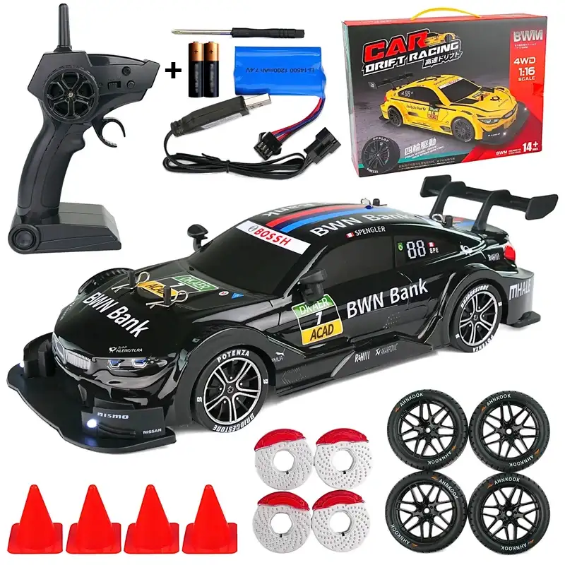 Купити Машинка на радіокеруванні BMW M4 для дрифту 40 км/год із повним приводом БМВ 4WD за 1590 грн