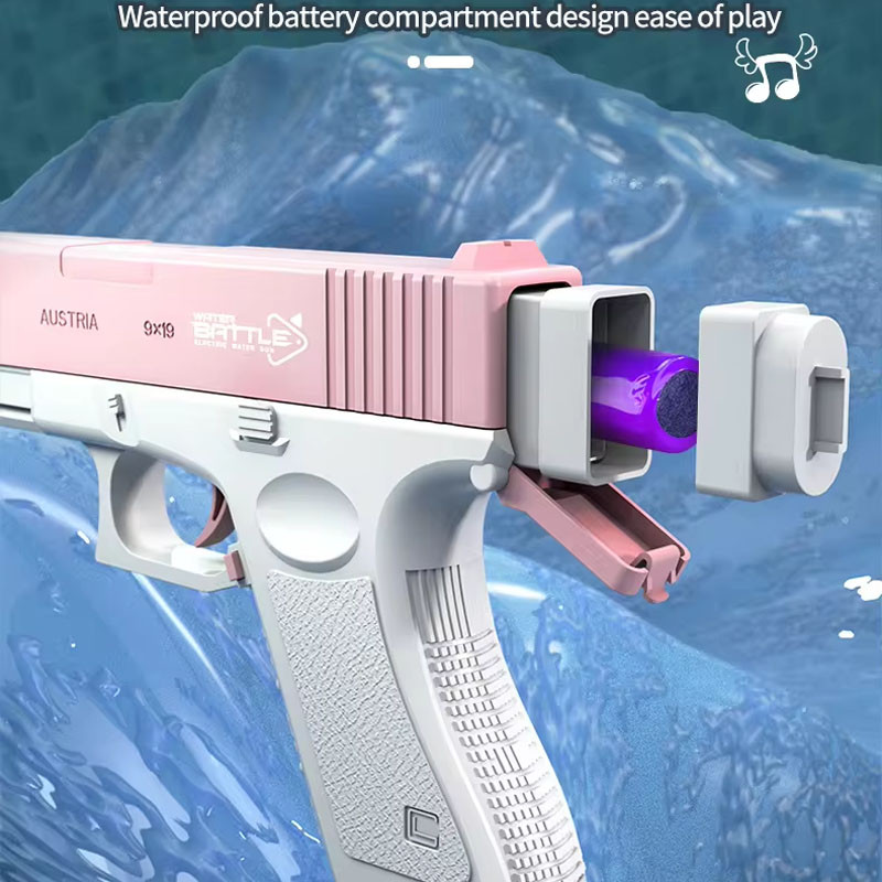 Купити Водяний пістолет електричний на акумуляторі Glock синій Water Gun pistol за 399 грн