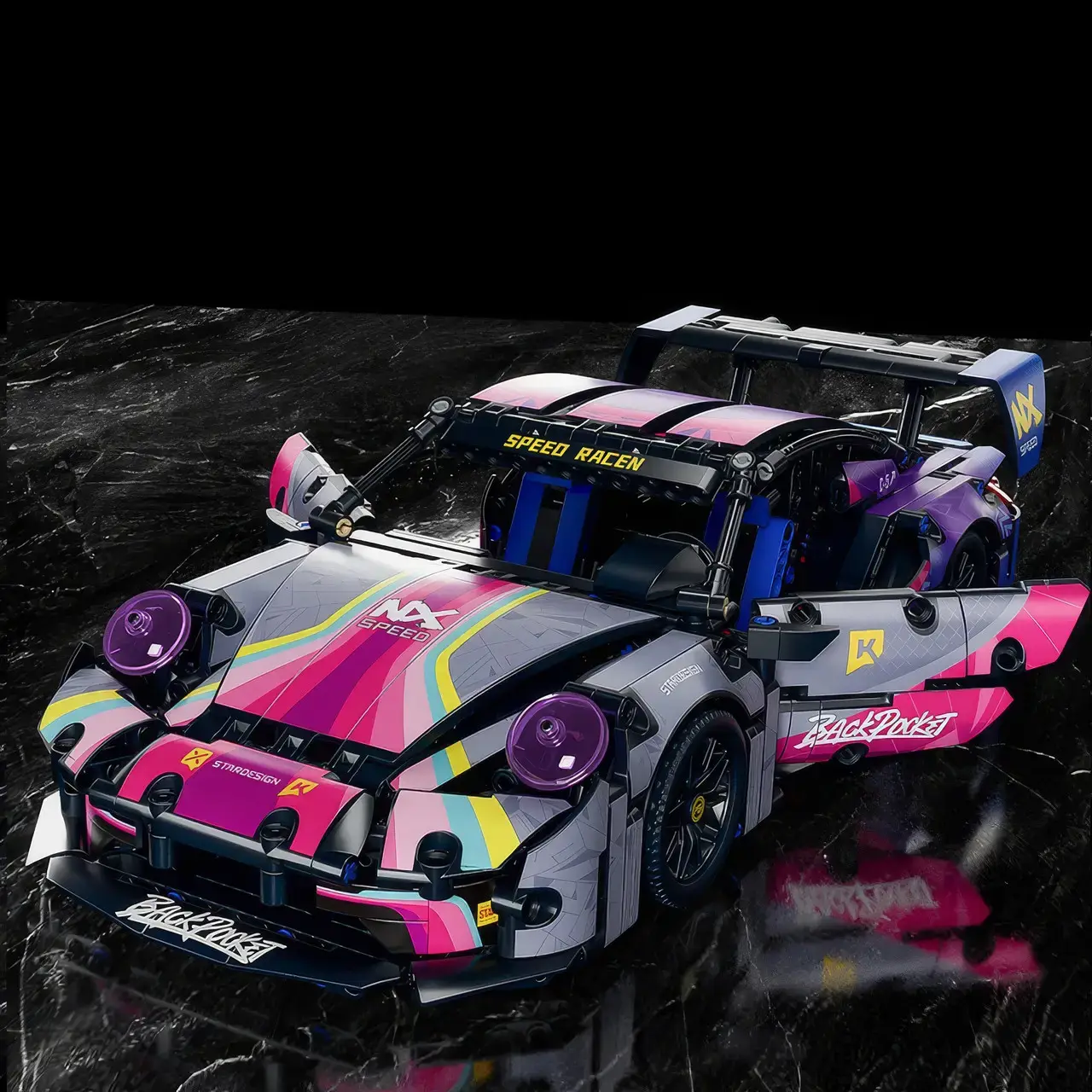 Купити Конструктор Porsche 911 на радіокеруванні машина Порше Cyberpunk technic автомобіль 1288 деталей технік за 1790 грн