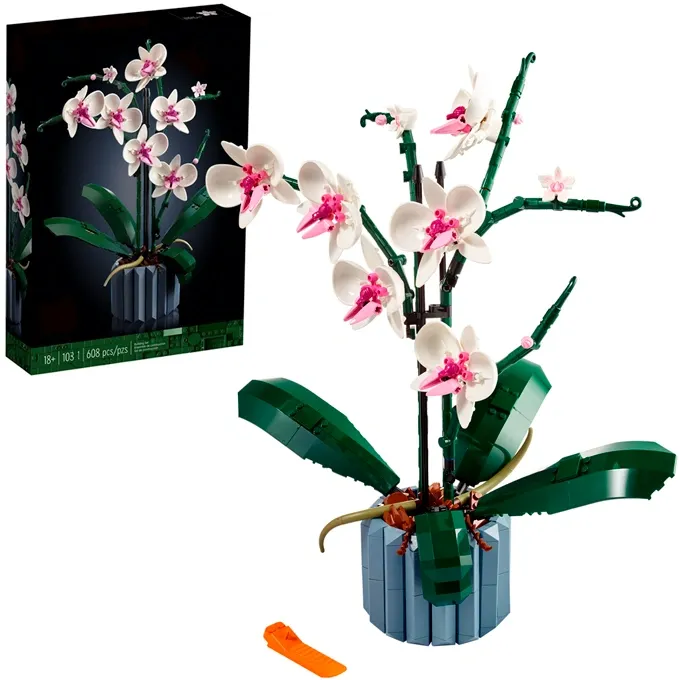 Купити Конструктор Icons Орхідея 608 деталей Botanical за 890 грн