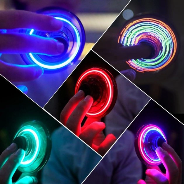 Купити Літаючий спіннер Flying Fidget Spinner з LED підсвічуванням іграшка за 180 грн