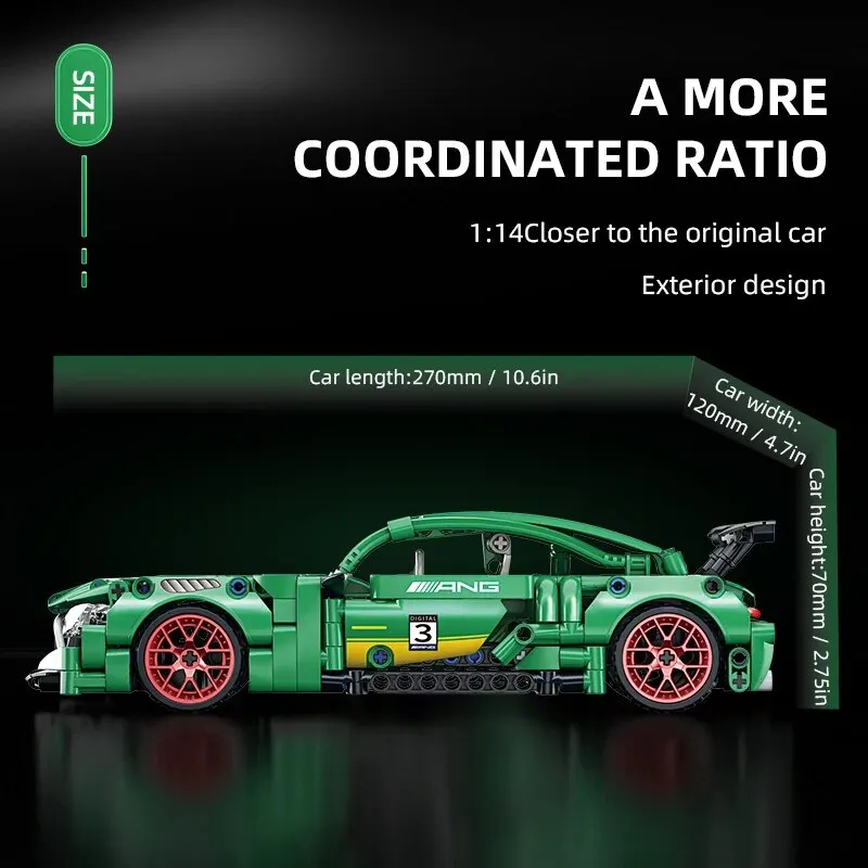 Купити Конструктор Mercedes AMG GT Technic 456 деталей Спорткар 89106 технік машина за 550 грн